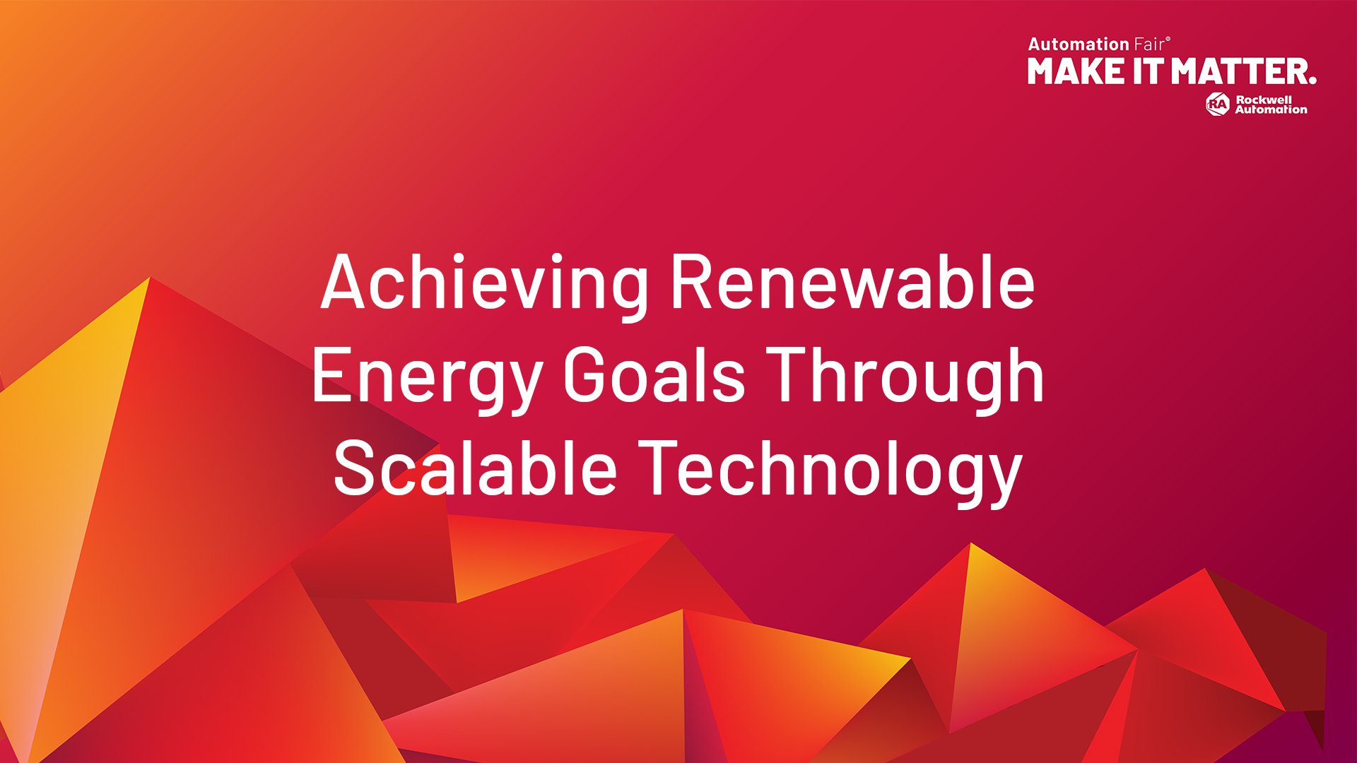 Achieving Renewable Energy Goals Through Scalable Technology