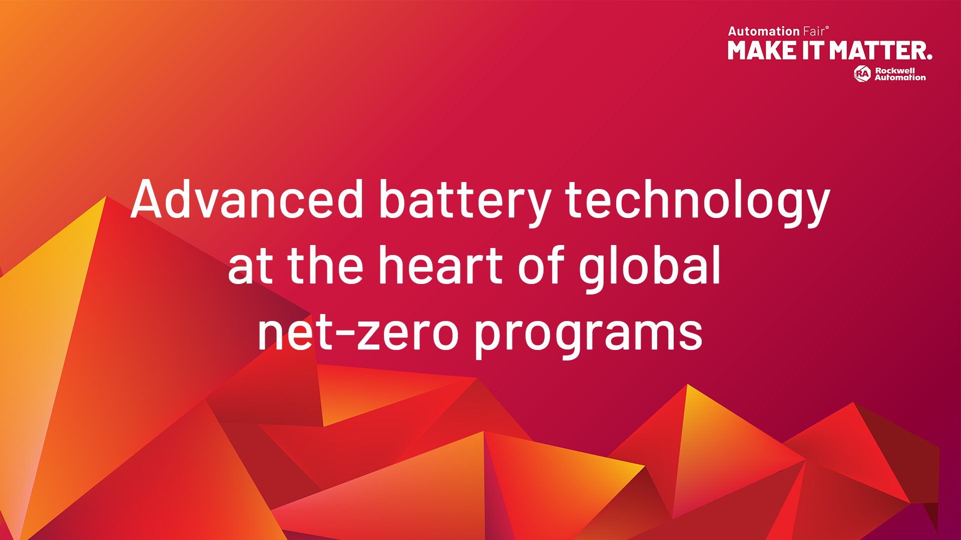 Advanced battery technology at the heart of global net-zero programs