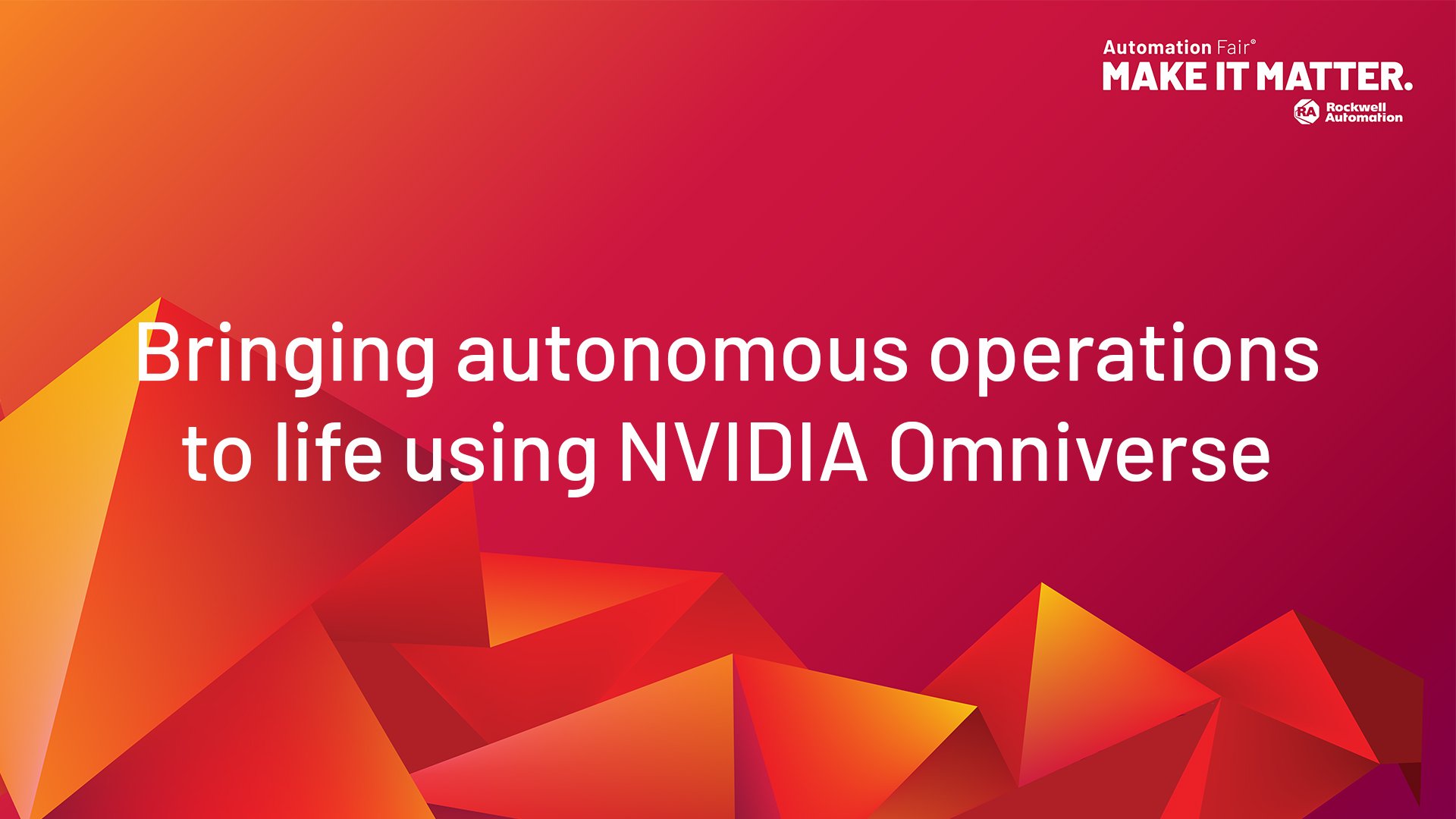 Bringing autonomous operations to life using NVIDIA Omniverse