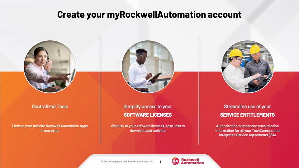 Create your myRockwellAutomation account