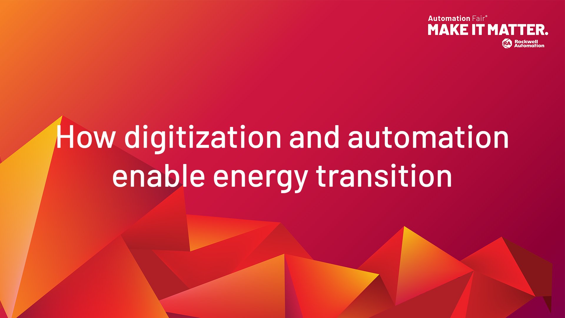 How digitization and automation enable energy transition