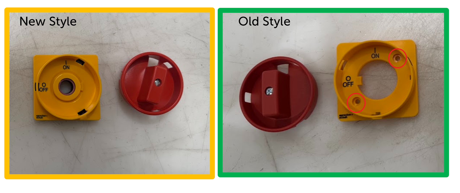 LFS2/LFS7 Handle series change
