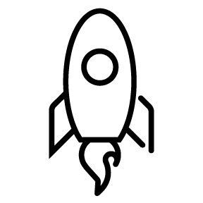 Rocket launch icon
