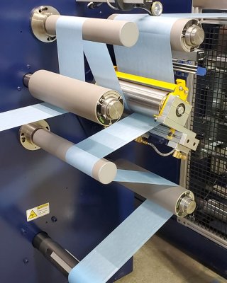 Pilot coating line web rollers