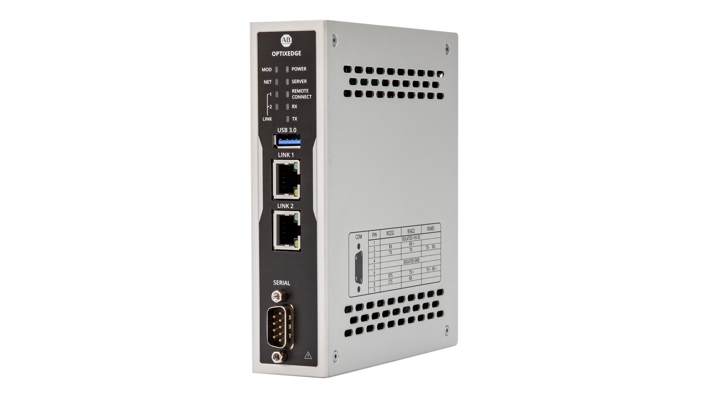 Allen-Bradley OptixEdge Advanced Edge Gateway, Left View
Keep file name as is.