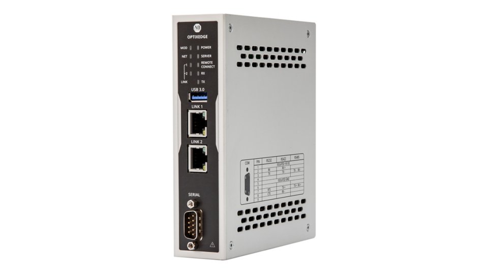 Allen-Bradley OptixEdge Advanced Edge Gateway, Left ViewKeep file name as is.