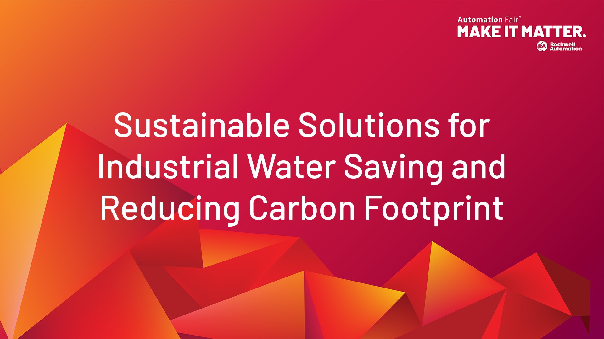 Sustainable Solutions for Industrial Water Saving and Reducing Carbon Footprint