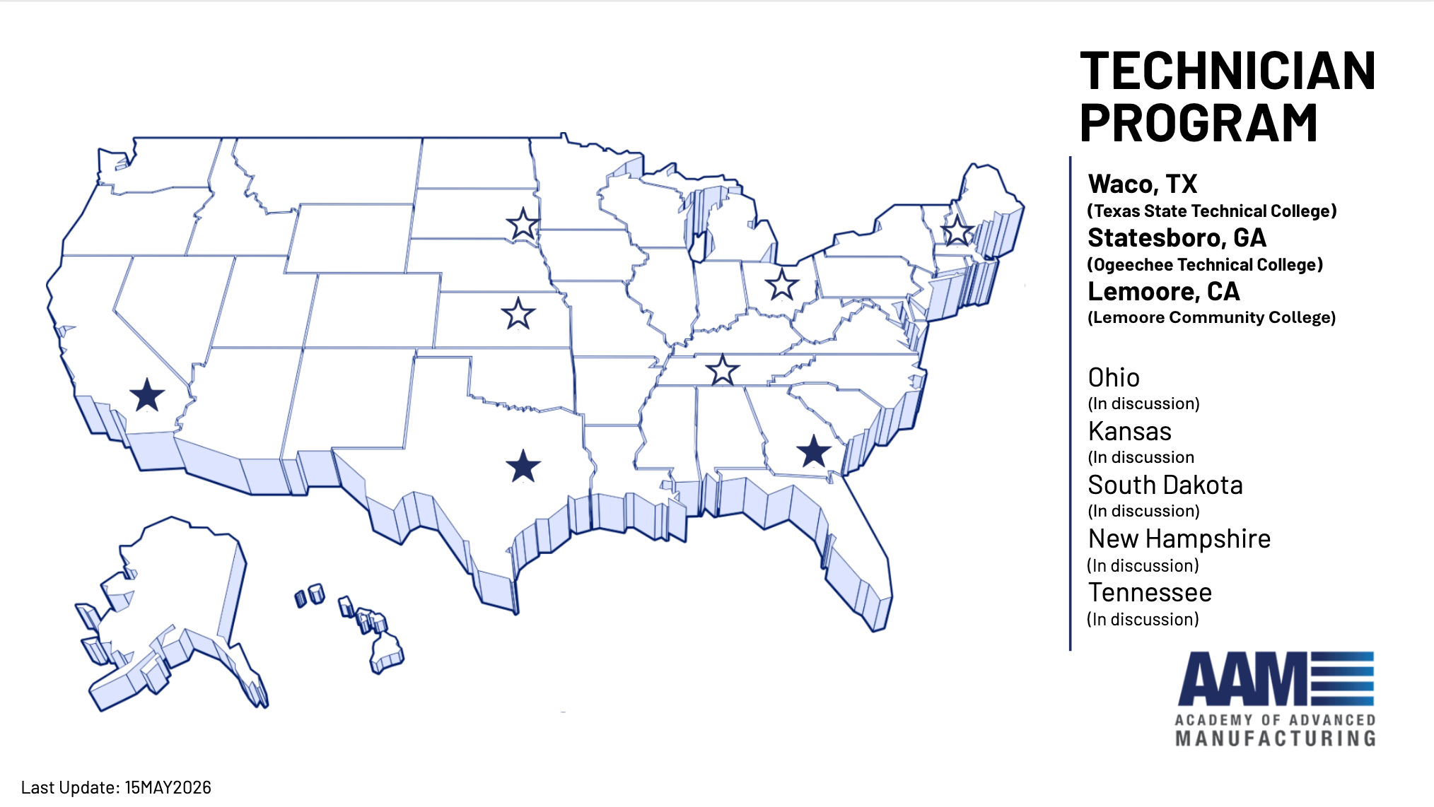 Tech College Partner Map