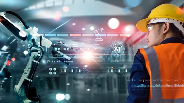 Engineer, manager, inspector, checking and analysis data controlling of automation robot arms machine in factory industrial on system of software welding robotics and digital manufacturing operation.