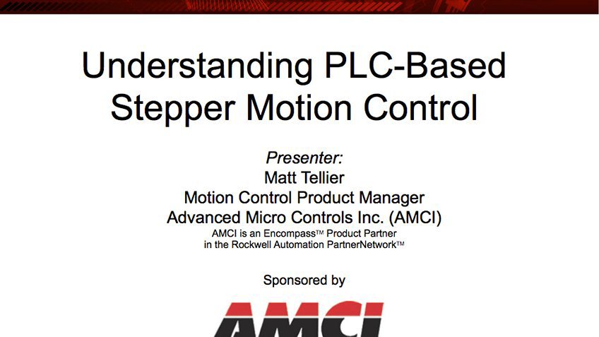 Webinar: Understanding PLC-Based Stepper Motion Control hero image