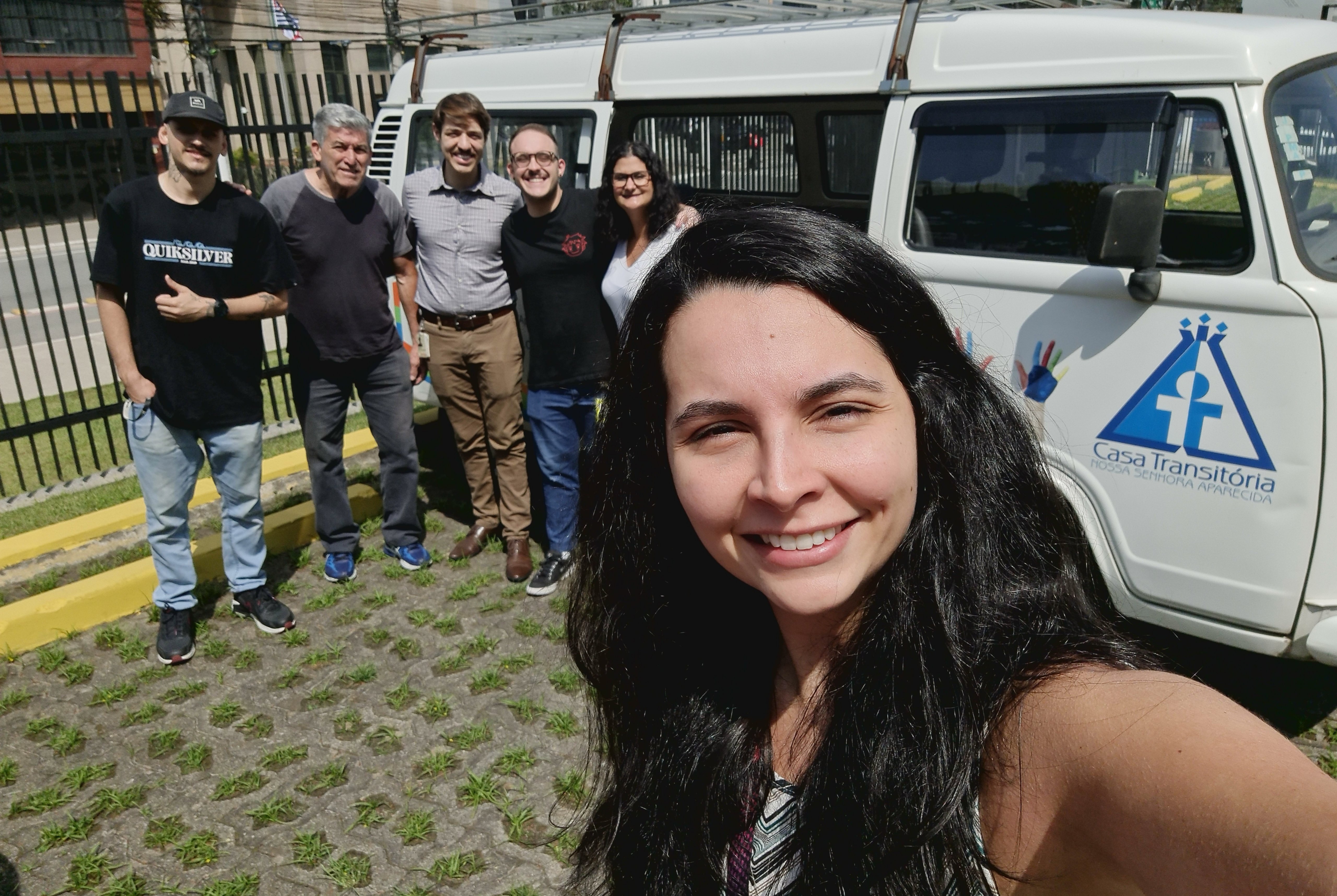 Employees gathered in Brazil for volunteering