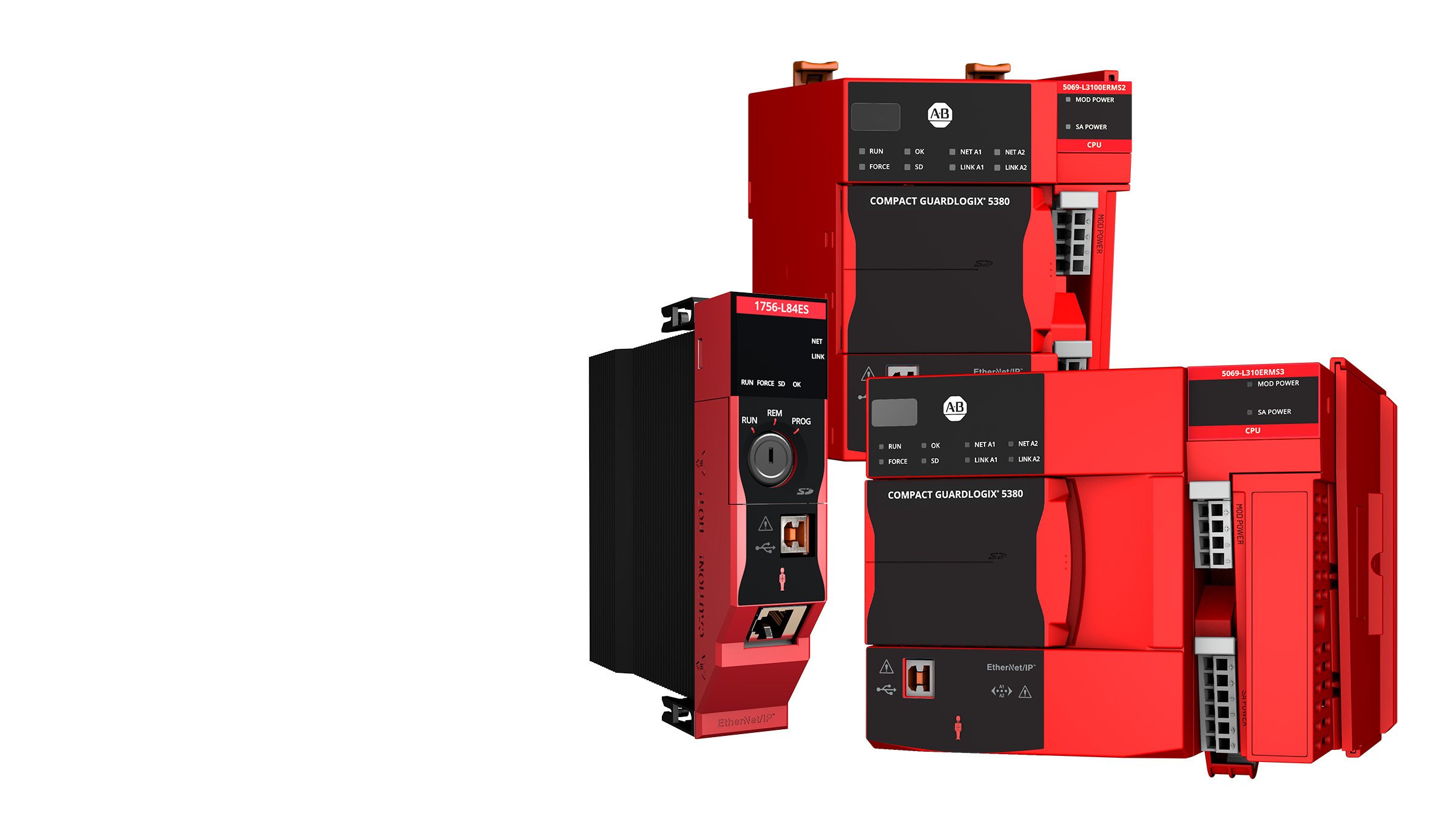 Group collage of GuardLogix 5580 and 5380