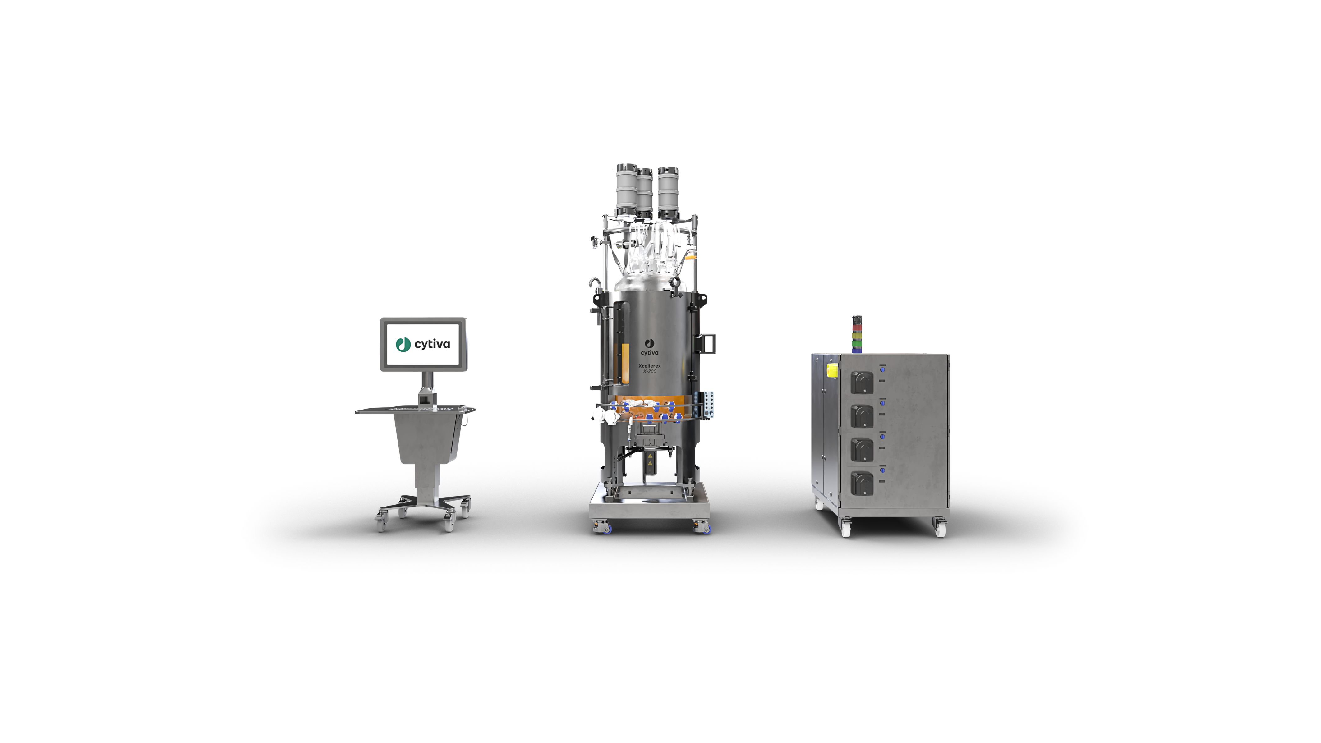 3 pieces of Cytiva bioreactor xcellerex pharmaceutical machinery