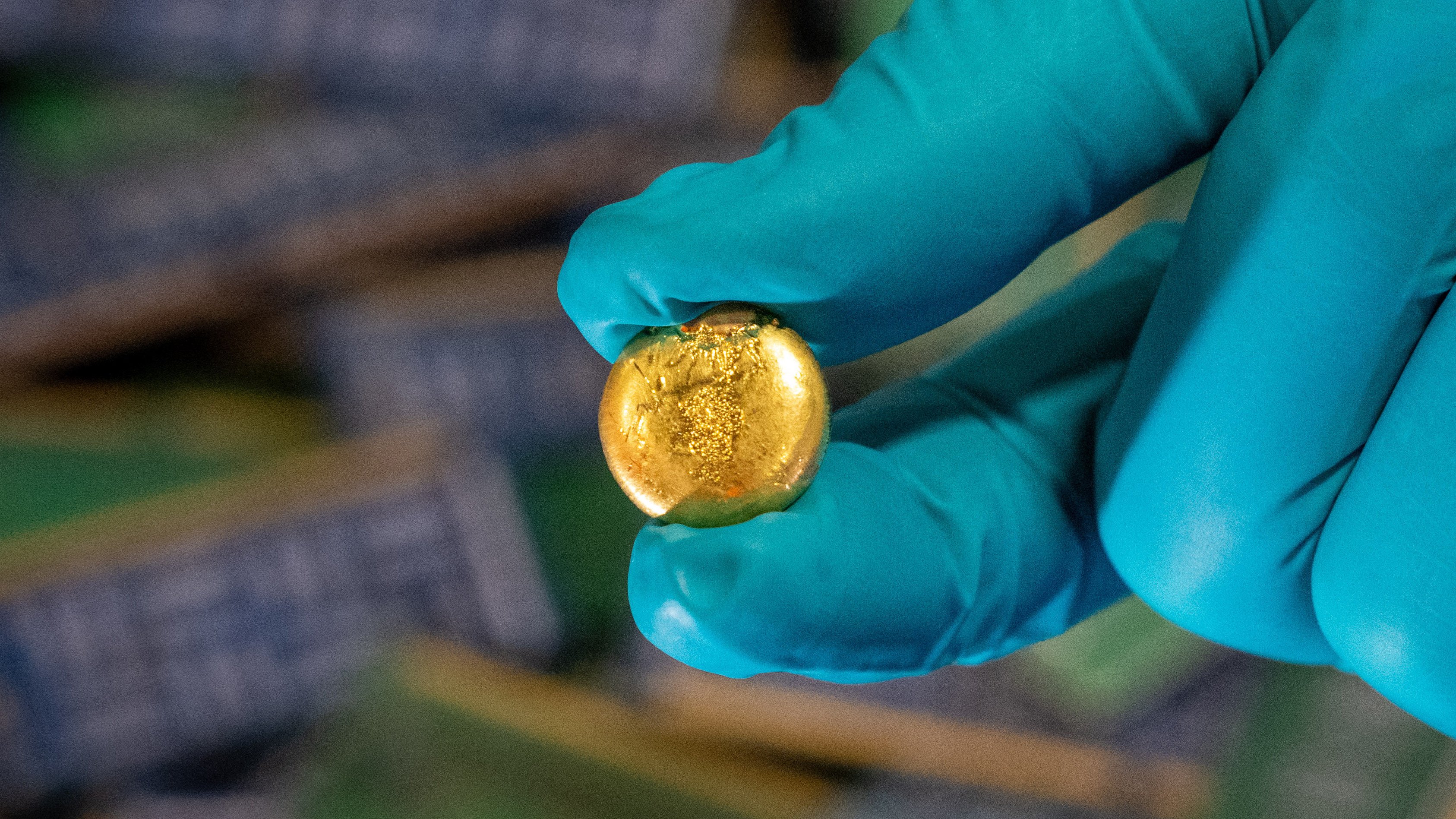 Gold recovered from circuit boards