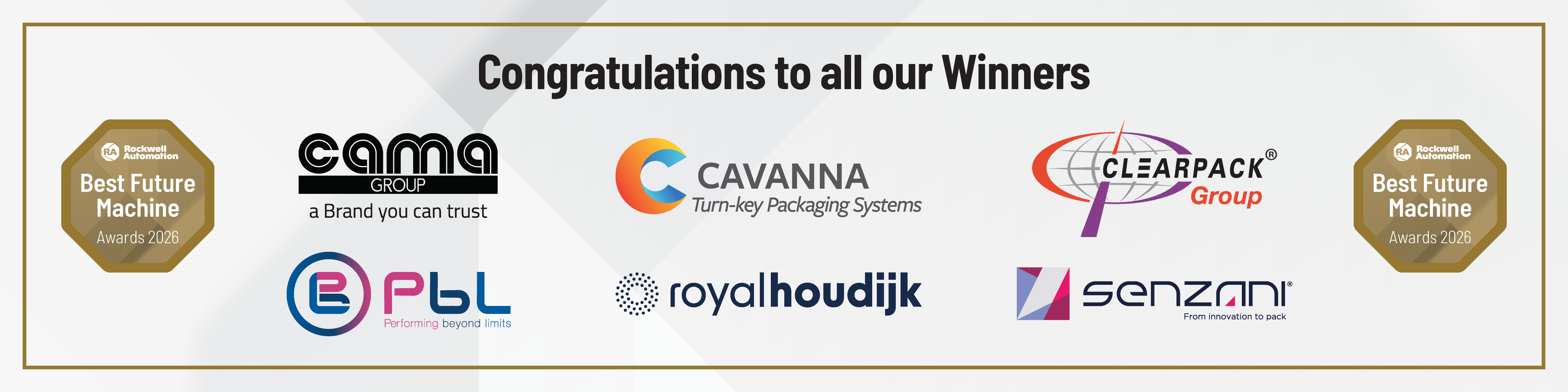 Winners of Best Future Machine Awards at interpack 2026