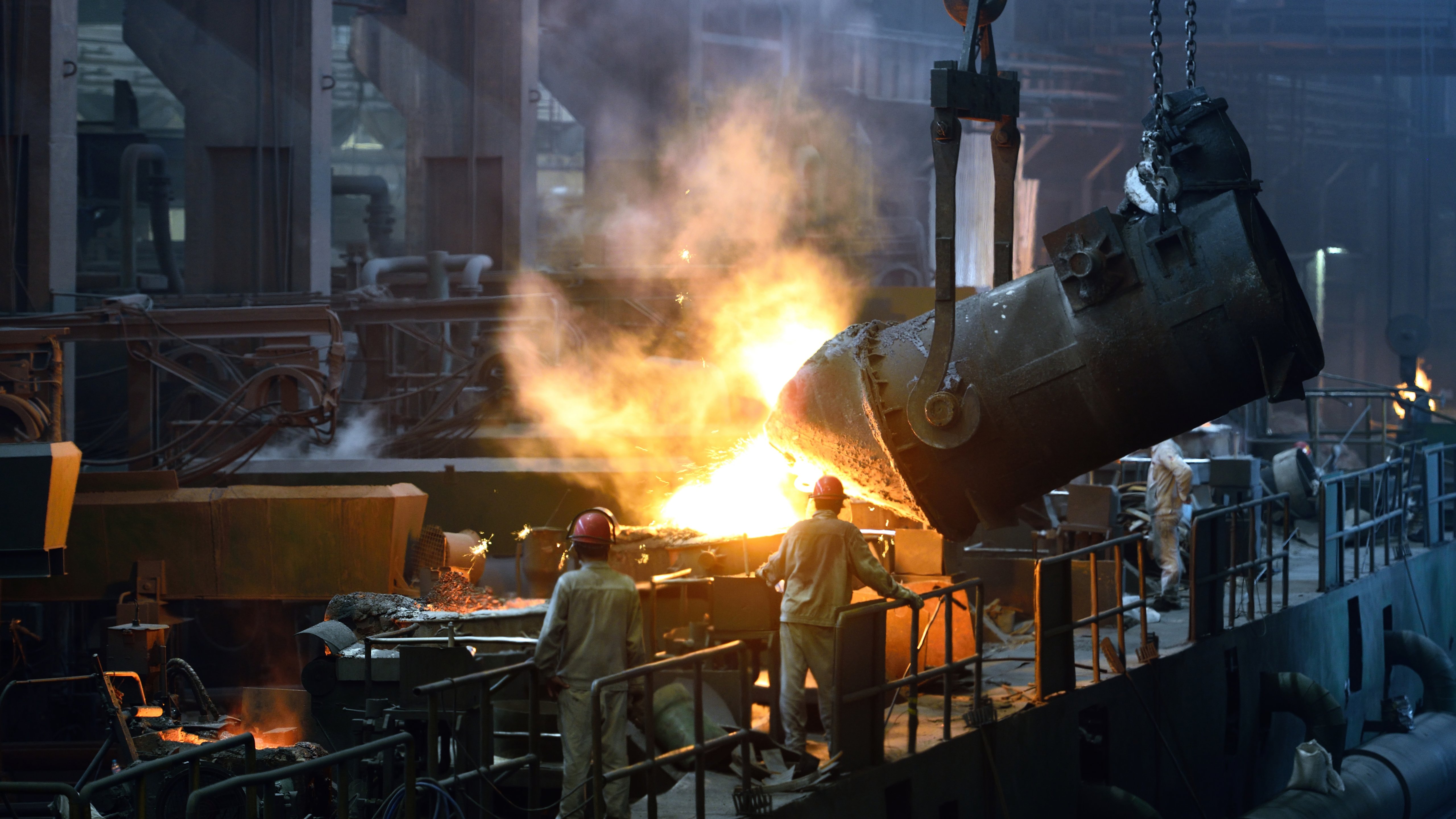 Iron and steel factory workshop