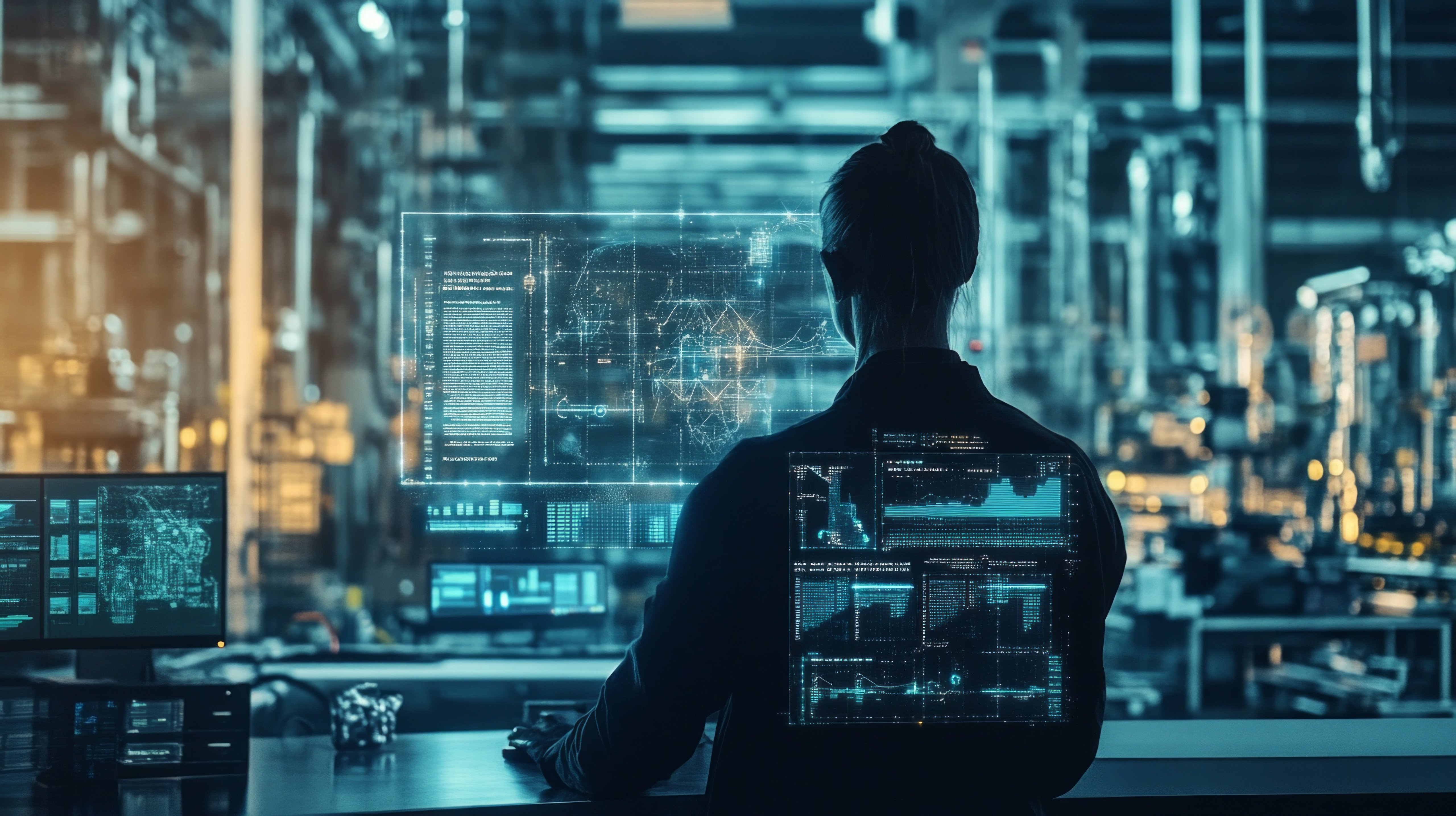 A man contextualizes data in the cloud with FactoryTalk DataMosaix.