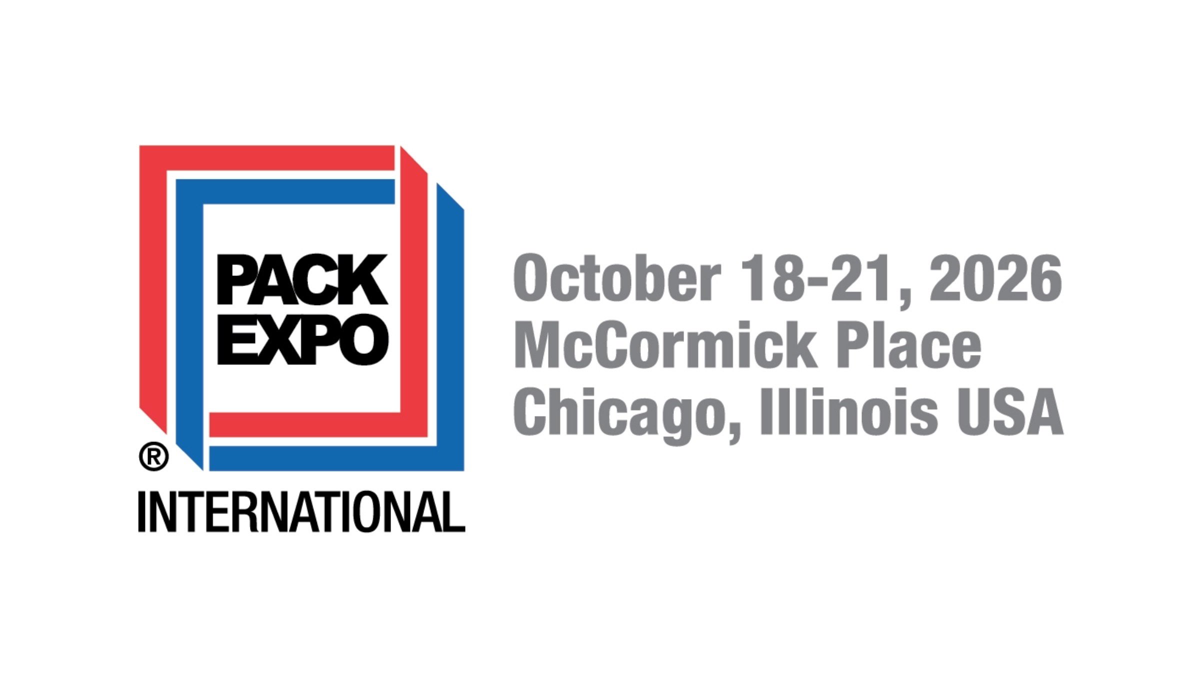 Pack Expo 2026 Horizontal Logo