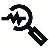 Black clipboard with checkmarks icon on white background