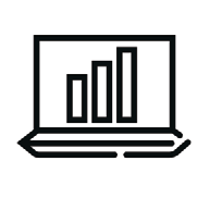Black clipboard with checkmarks icon on white background
