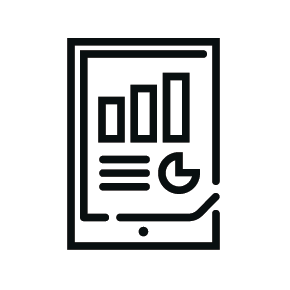 Checklist icon on white background