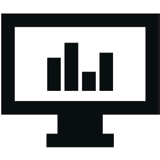 Black clipboard checklist icon on white background