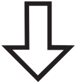 Black downward arrow icon on white background