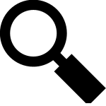 Black cube icon on white background