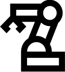 Black group of people icon on white background