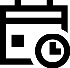 Black clipboard with checkmarks icon on white background