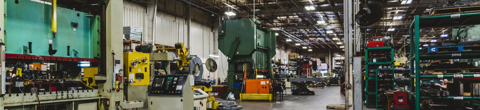 manufacturing facility interior photo with machinery and equipment