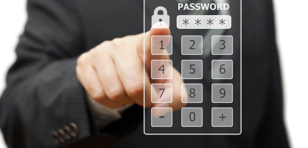 Password screen with digits