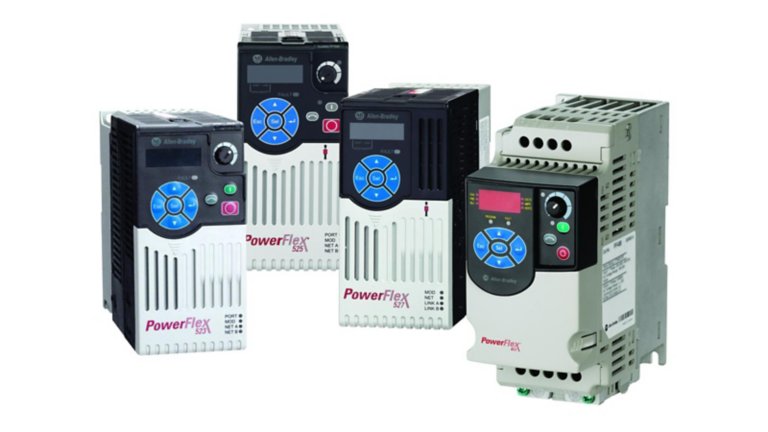 Family shot of compact PowerFlex drives