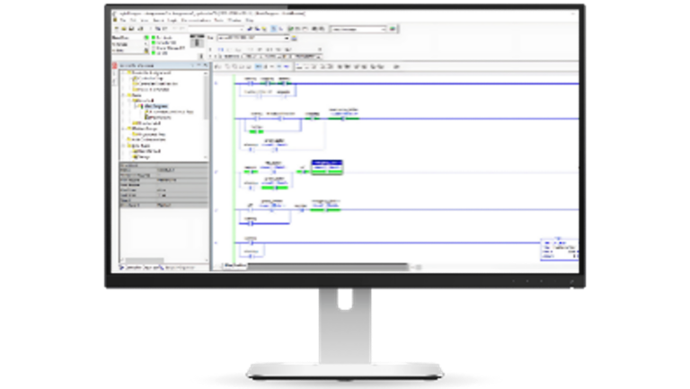 Ladder logic on monitor