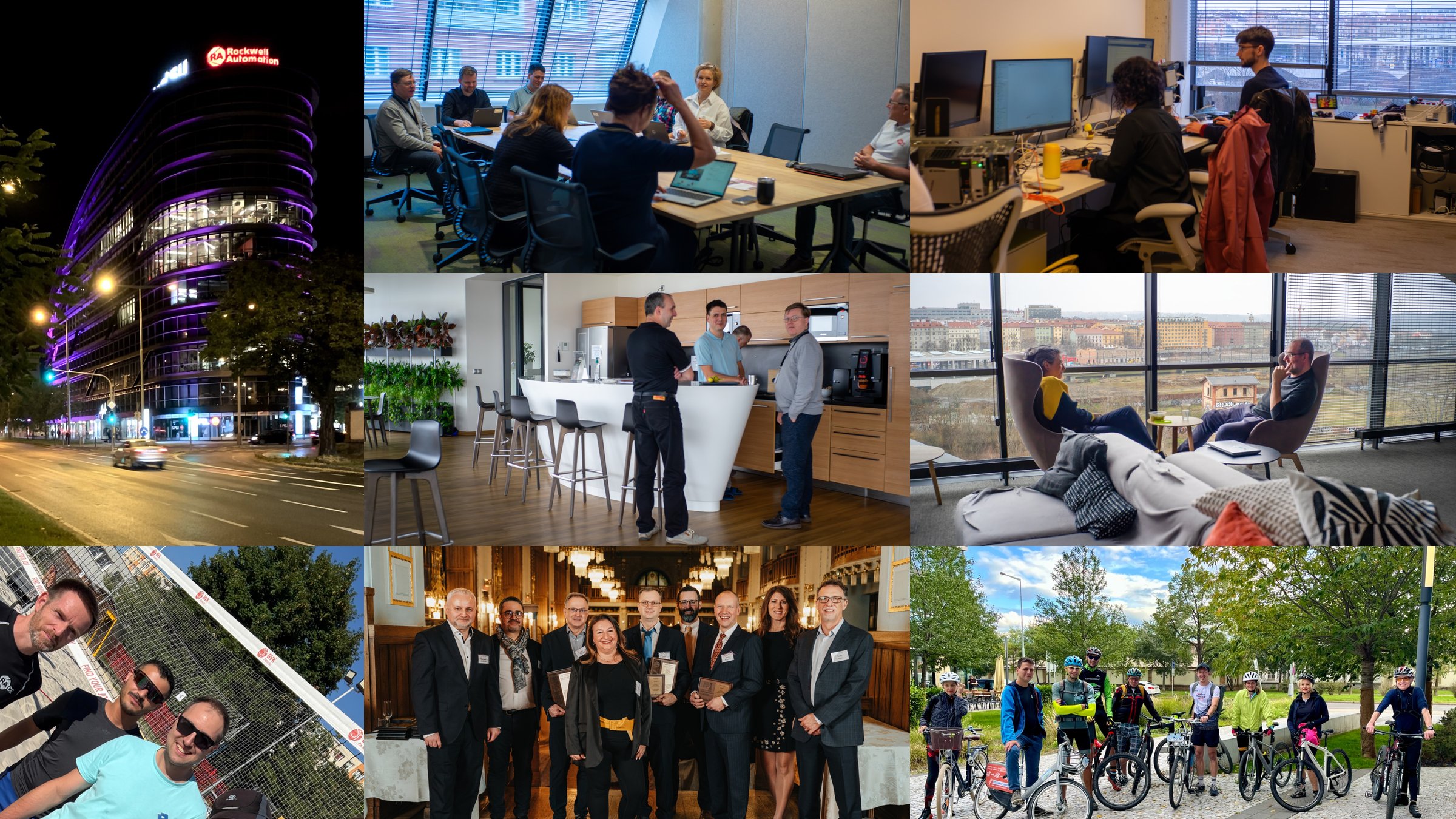 Collage of activities in Prague R&D