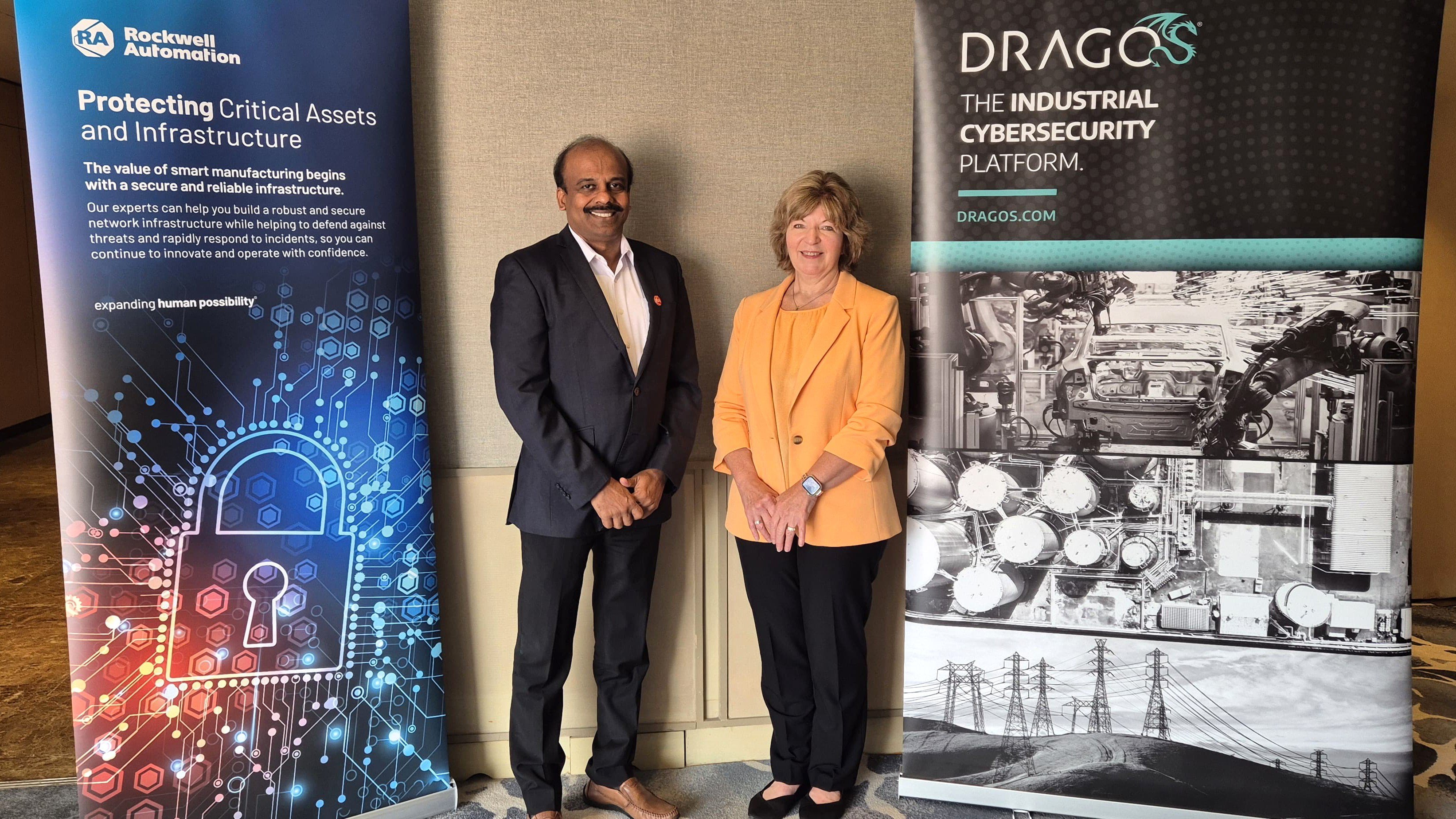 Inbavanan Rathinam, Regional Vice President, Asia Pacific, Lifecycle Services, Rockwell Automation and Dawn Cappelli, Director of OT-CERT (Operational Technology - Cyber Emergency Readiness Team) at Dragos.