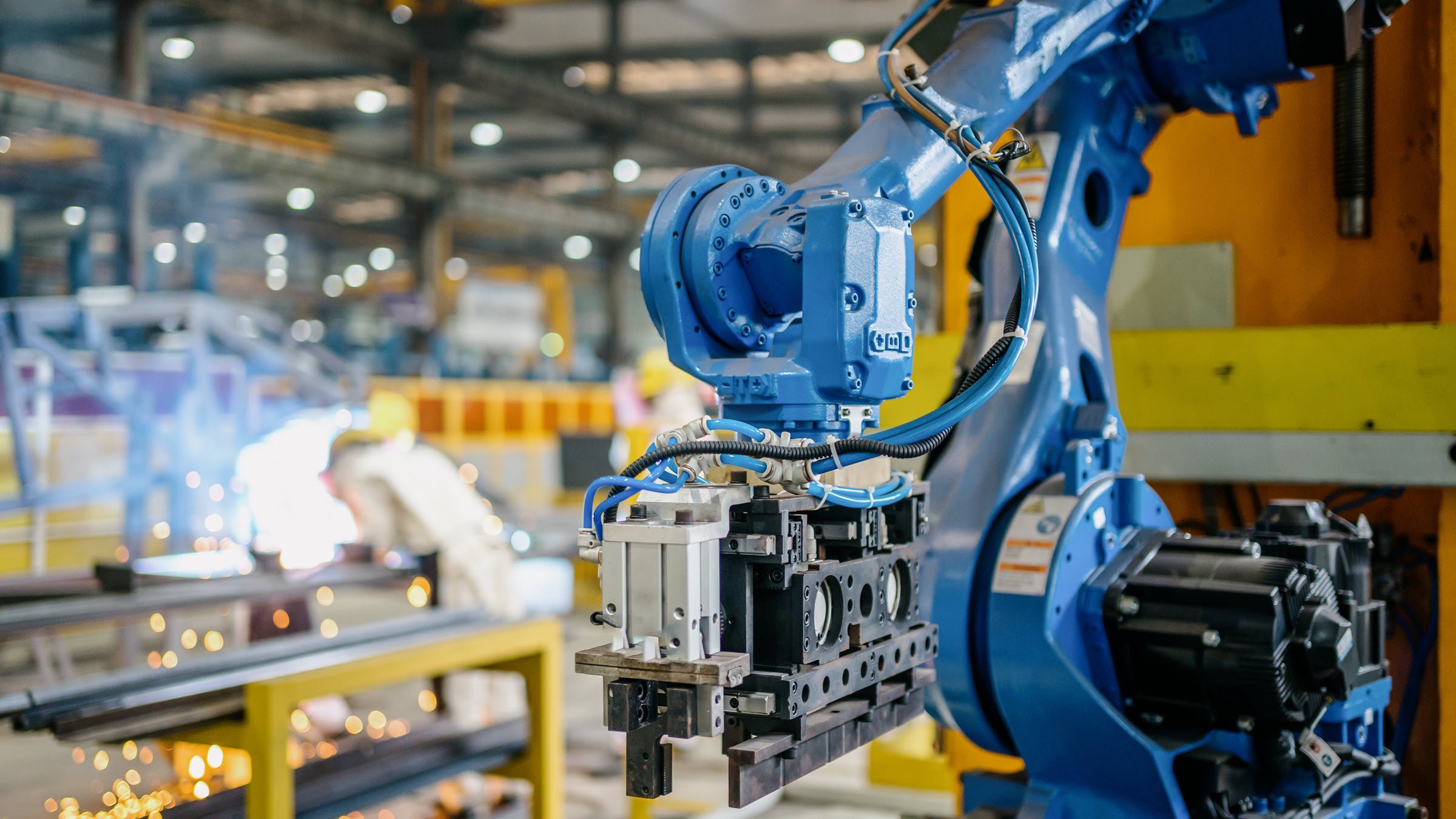 robotic arm factory line 