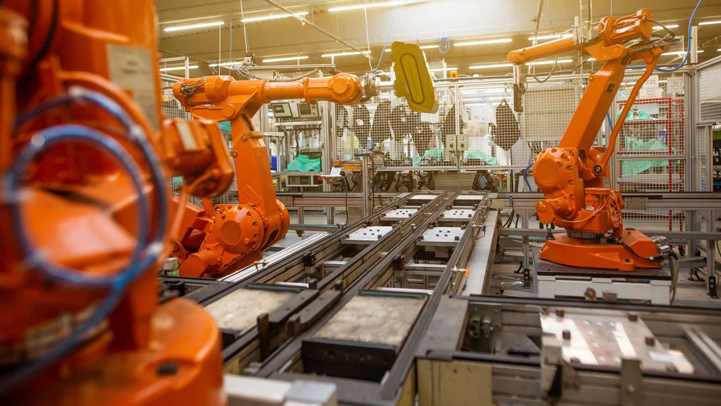 robotic manufacturing in factory