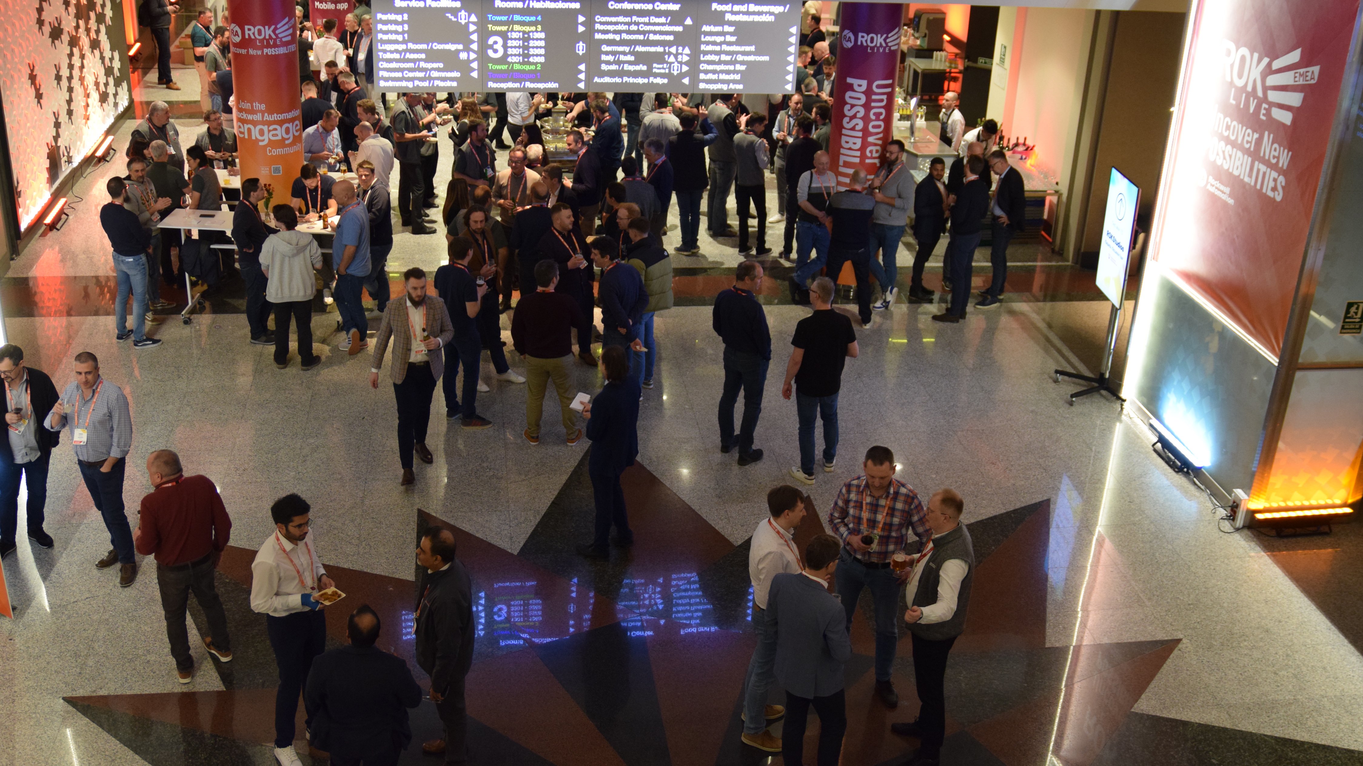 Hall with customers at ROKLive EMEA 2024