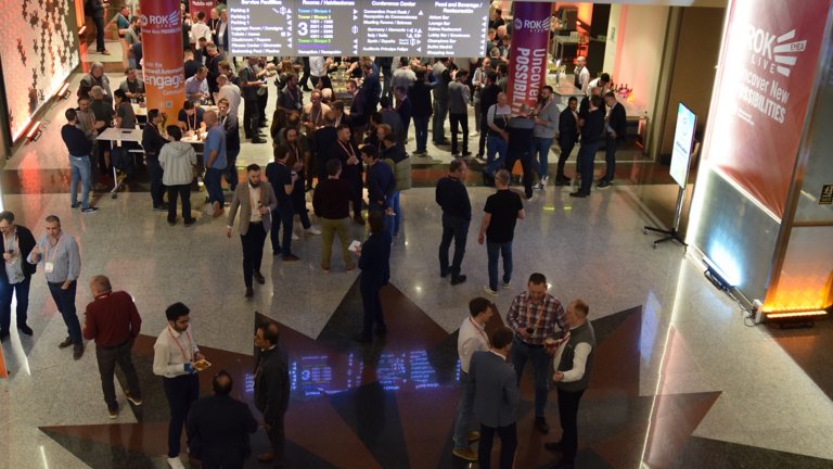 Hall with customers at ROKLive EMEA 2024