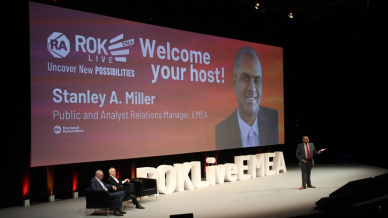 Stan Miller the host of Keynotes at ROKLive EMEA 2024