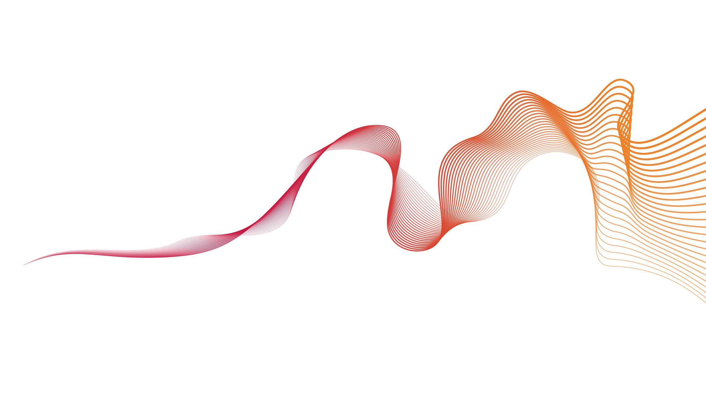 red and orange waves