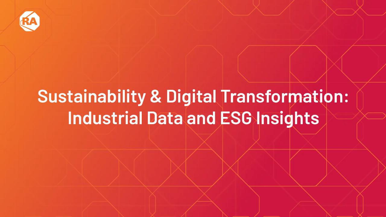 Sustainability & Digital Transformation: Industrial Data and ESG Insights