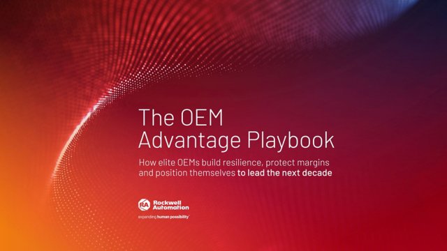 The red and orange cover page of The OEM Advantage Playbook.