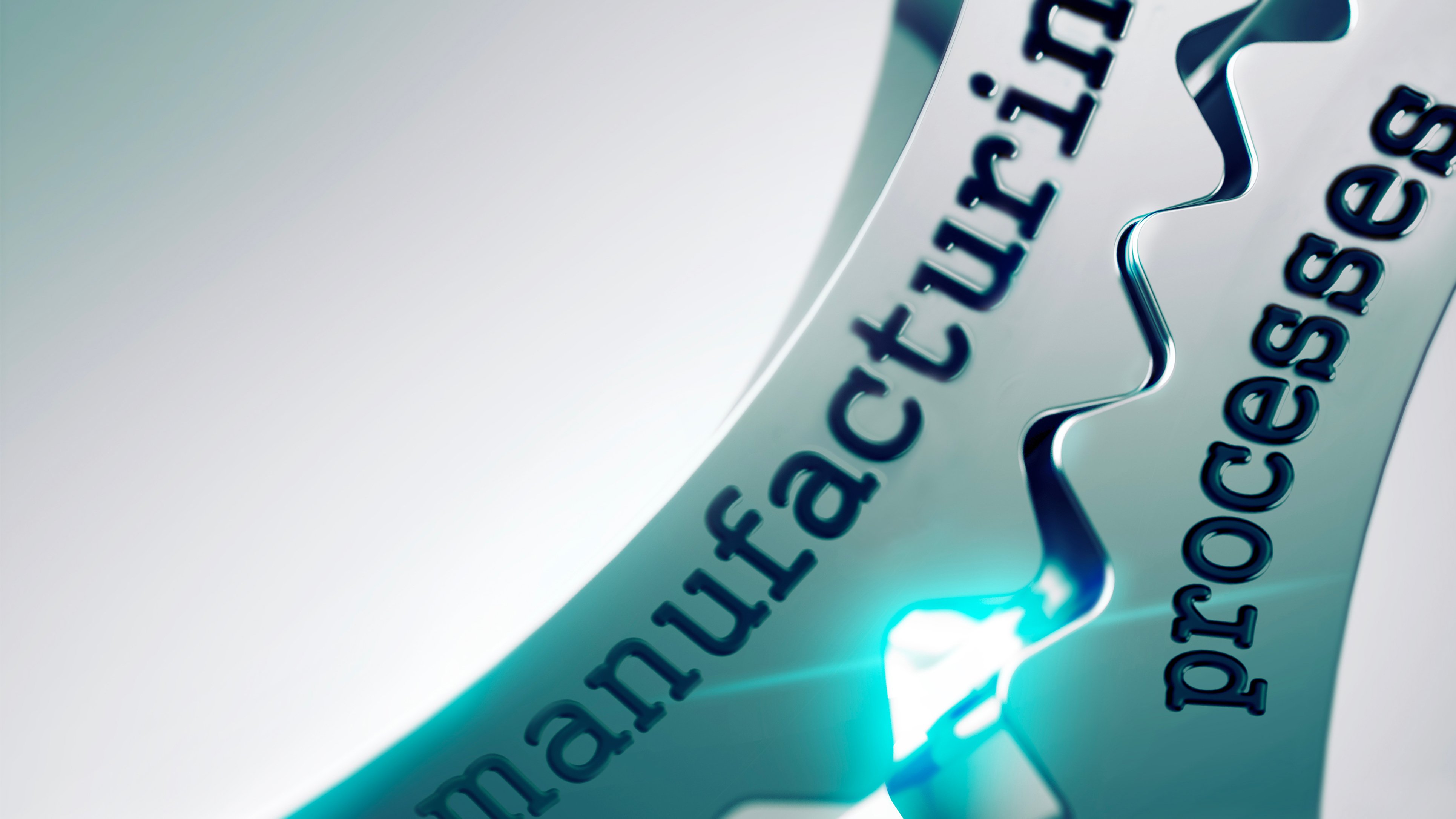 Visualization of two gears with manufacturing process writing