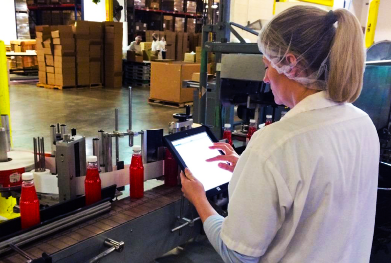 Woman on Plant Floor Error-Proofing