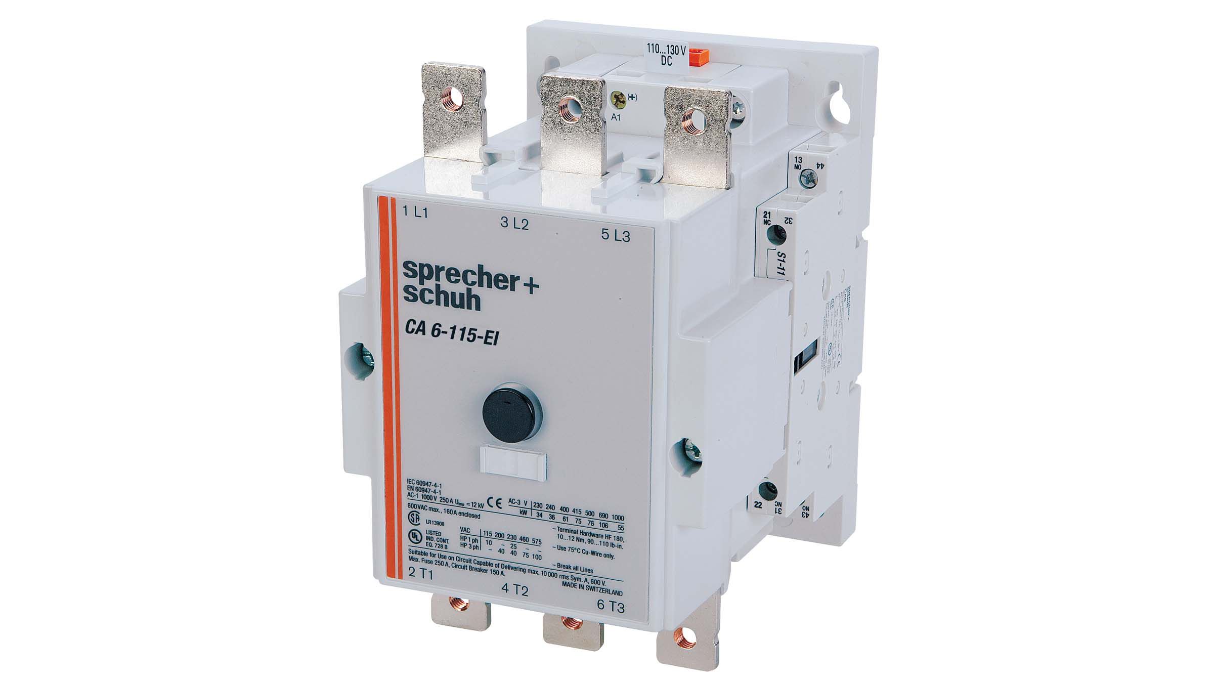 Sprecher & Schuh CA6-115-EI contactor