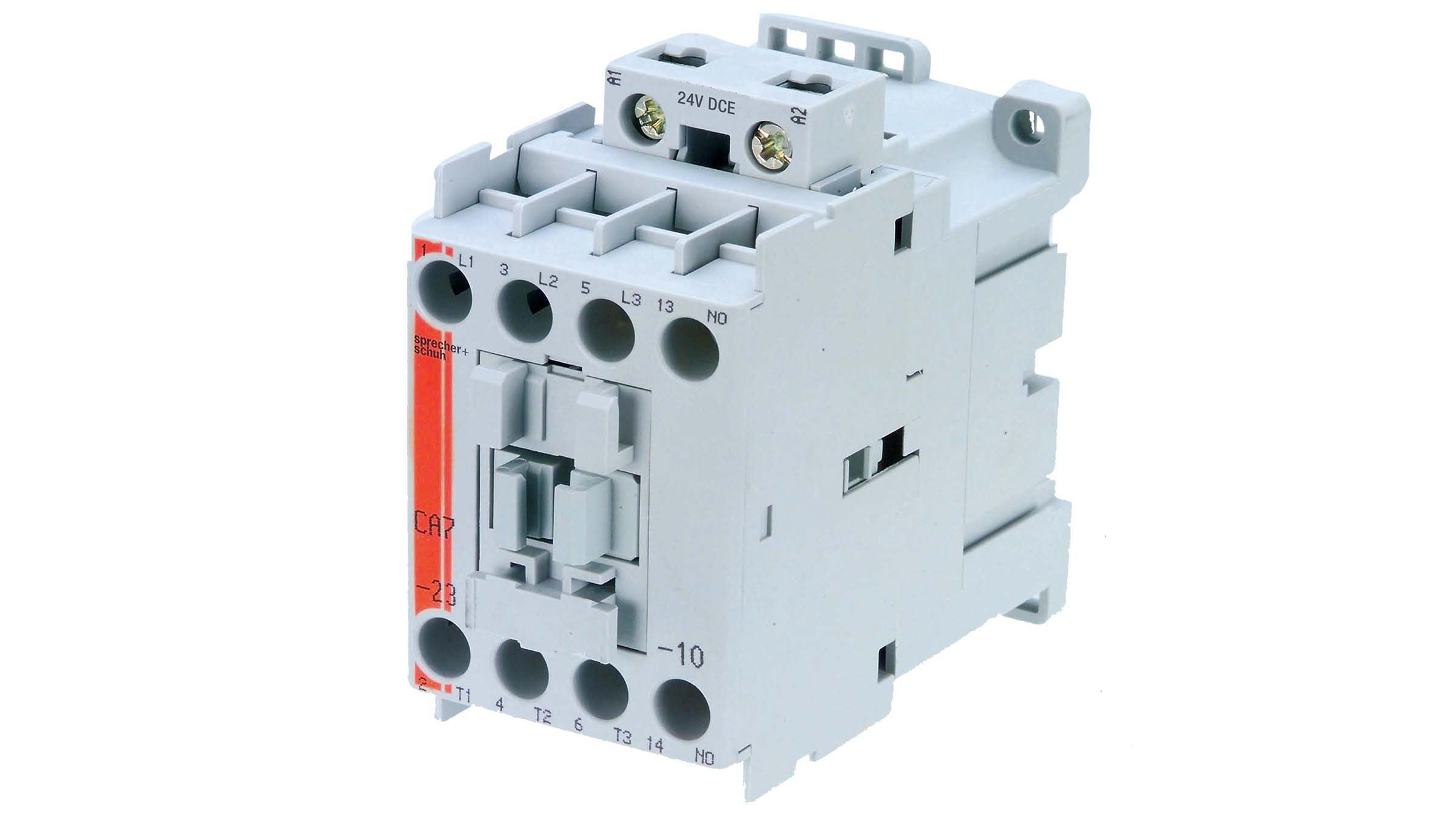 Sprecher & Schuh Series CA7 23A 24VDC Non-reversing three pole contactor