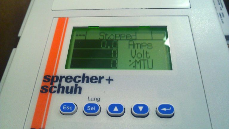 Sprecher & Schuh Series PFS Softstarter LCD communications screen