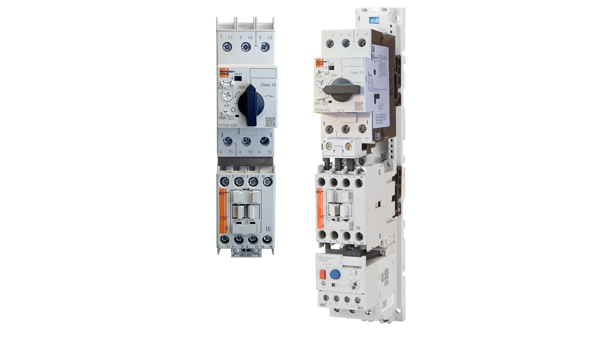 The space saving combination, self-protected controller for single or multi-motor starter applications